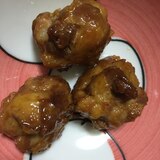 豚こまボールの照り焼き